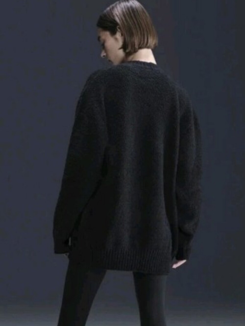 Nike Women's Cozy Knit Bouclé Oversized Cardigan All Over Print Size Large - Picture 3 of 9
